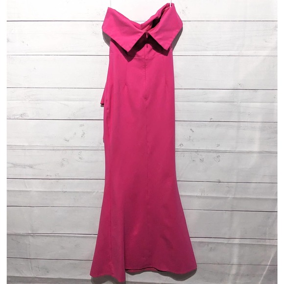 ELLIATT Across Strapless Maxi Cocktail Party Dress Gown Pink Women's Size Medium - Picture 7 of 13